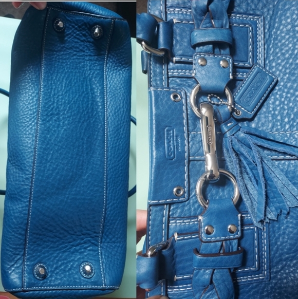 COACH Blue Leather Handbag - Picture 3 of 5